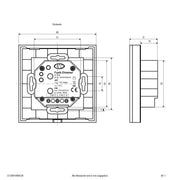 EVN Lichttechnik - Funksender Funk-Wandpanel EFDWP4WWCW 4-Kanal 868MHz