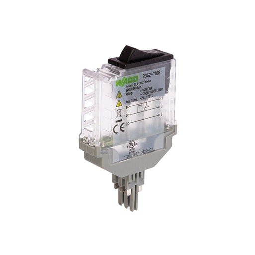 WAGO - Bauelementestecker Schaltermodul 2042-1108 AC 250 V,transluzent