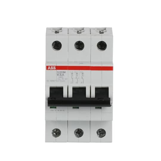 ABB Stotz S&J - Leitungsschutzschalter Sicherungsautomat S203M-K6 10 kA, 6 A, 3P