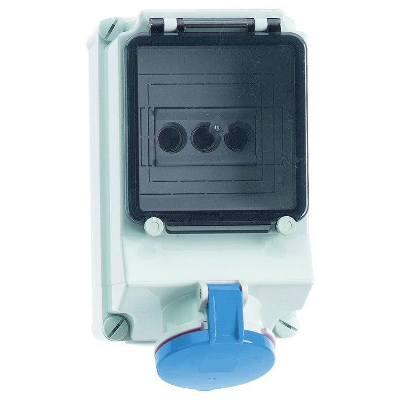 Bals Elektrotech - CEE-Steckdose abschaltbar, abgesichert (IEC 60309) Wandsteckdose 15058