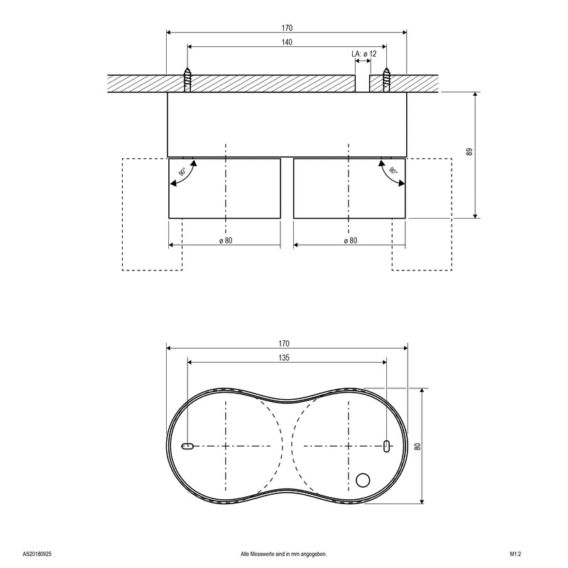EVN Lichttechnik - Downlight/Strahler/Flutlicht Wand-u.Deckenleuchte AS20180925