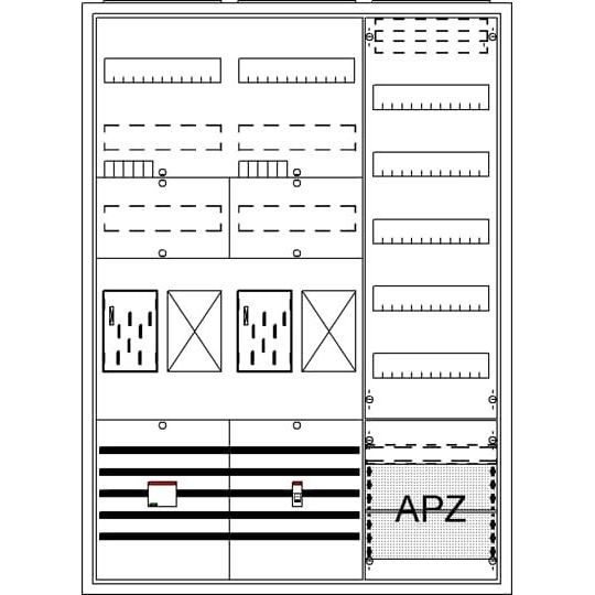 Striebel&John - Zähler-Komplettschrank Komplettschrank BA37FGB APBKE-IA372Z2R1V5A2O