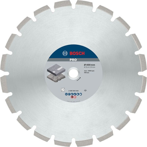 Bosch - Trenn-/Schleifscheibe PRO Asphalt 2608603642 Diamanttrennscheibe