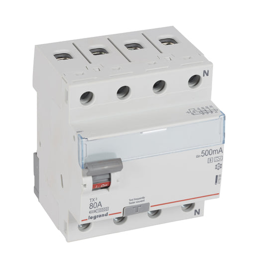 Legrand - Fehlerstrom-Schutzschalter Fehlerstromschutzschalter Legrand 411809 80A, 4-polig, 500mA