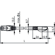 Telegärtner - Patchkabel Kupfer Patchkabel S/FTP 6A 100009133 ge 50,0m