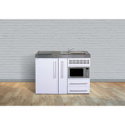 Stengel - Mini-Küche Miniküche Premiumline MPM120AKSMWGKFliBre weiß