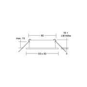 Brumberg Leuchten - Downlight/Strahler/Flutlicht Einbaumodul quadratisch 45011550