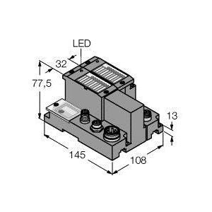 Turck - Feldbus, Dez. Peripherie - Funktions-/Technologie-Modul Programmierbares Set TI-BL67-PG-EIP-2 für Ethernet/IP