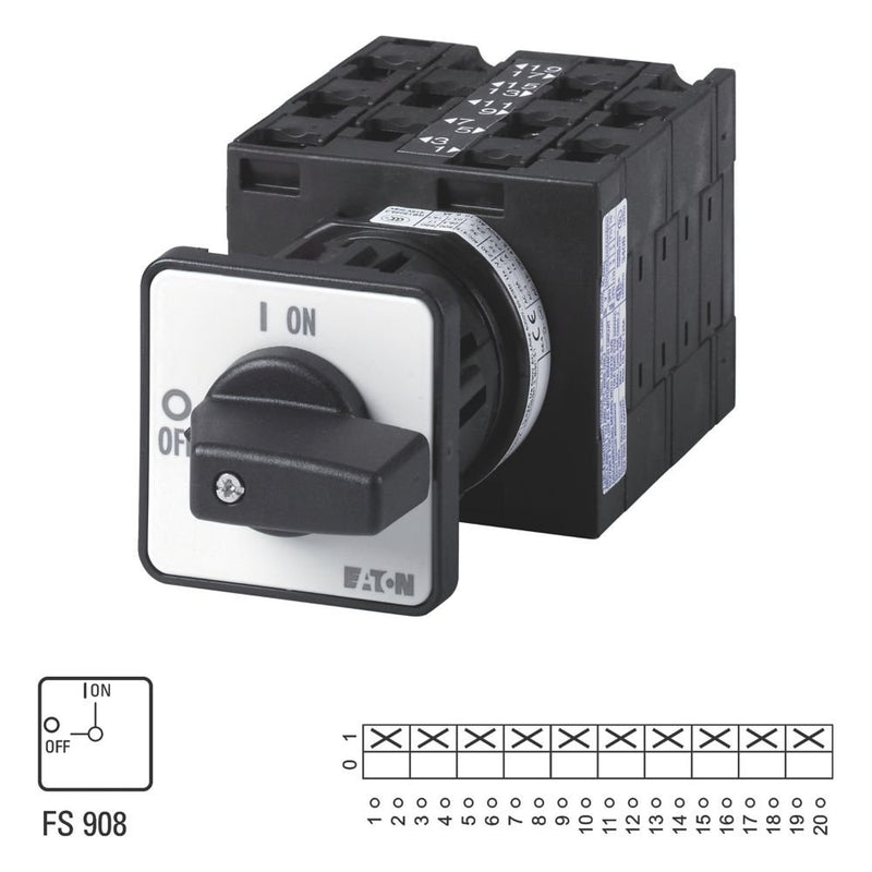 Eaton - Lasttrennschalter EIN-AUS-Schalter T3-5-8346/EZ T3 32A Zentraleinbau