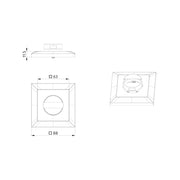 BEG Brück Electronic - Zubehör/Ersatzteile für Bewegungsmelder Rahmen 94342 reinweiß glänz