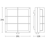 Steinel - Decken-/Wandleuchte Sensor-LED-Außenleuchte L 691 S ANT 3000K 126 x 291 x 303 mm