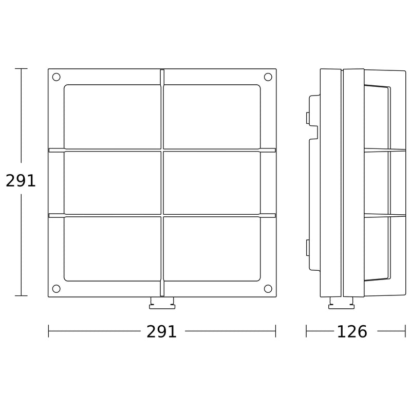 Steinel - Decken-/Wandleuchte Sensor-LED-Außenleuchte L 691 S ANT 3000K 126 x 291 x 303 mm