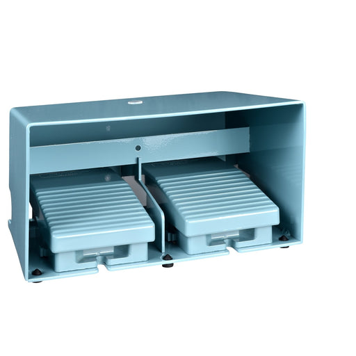 Schneider Electric - Fußschalter Harmony XPE XPEM6210D doppelt Metall blau