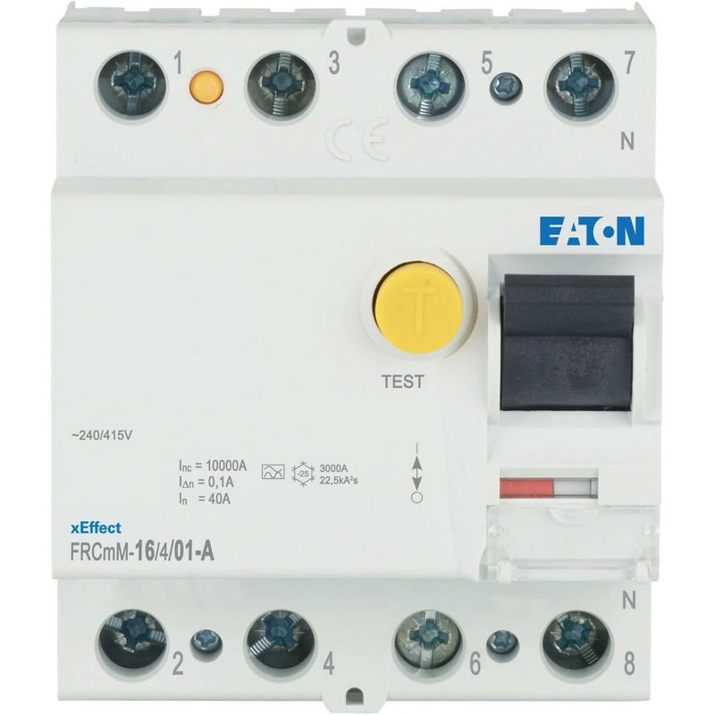 Eaton - Fehlerstrom-Schutzschalter FI-Schalter FRCMM-16/4/01-A 16A 100mA 4polig
