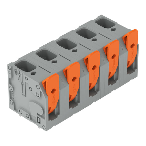 WAGO - Leiterplattenklemme Hebel 2606-3355 6mm²,grau − 40 Stück