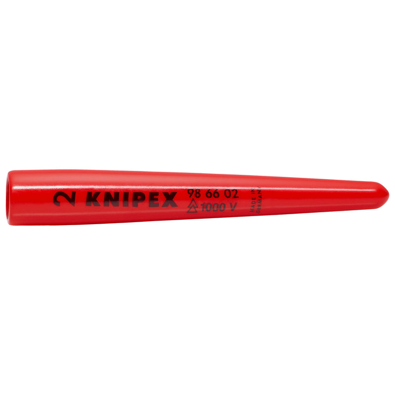 Knipex - Verschlusskappe für Kabelschutzrohre für Erdverlegung Aufsteck-Tülle 98 66 02 konisch 80mm