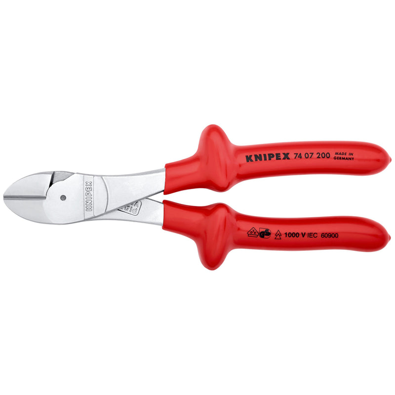 Knipex - Seitenschneider Kraft-Seitenschneider 74 07 200 verchromt, 200mm