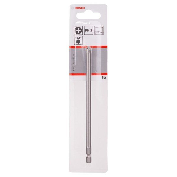 Bosch - Bit Schrauberbit Extra-Hart PH 2607001540 2, 152 mm, 1er-Pack