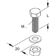 Niedax - Maschinenschraube/Bolzen Schraube SKM 10X40 E4 − 100 Stück