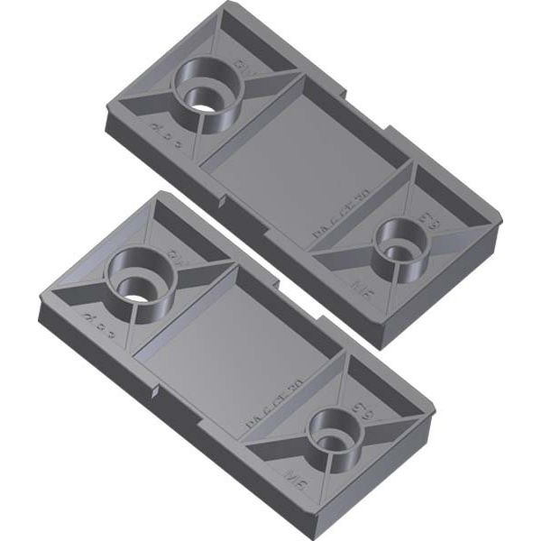 Bachmann - Montagezubehör (Schaltschrank) Steckdosenleiste 509.000 Kunststoffhalterset