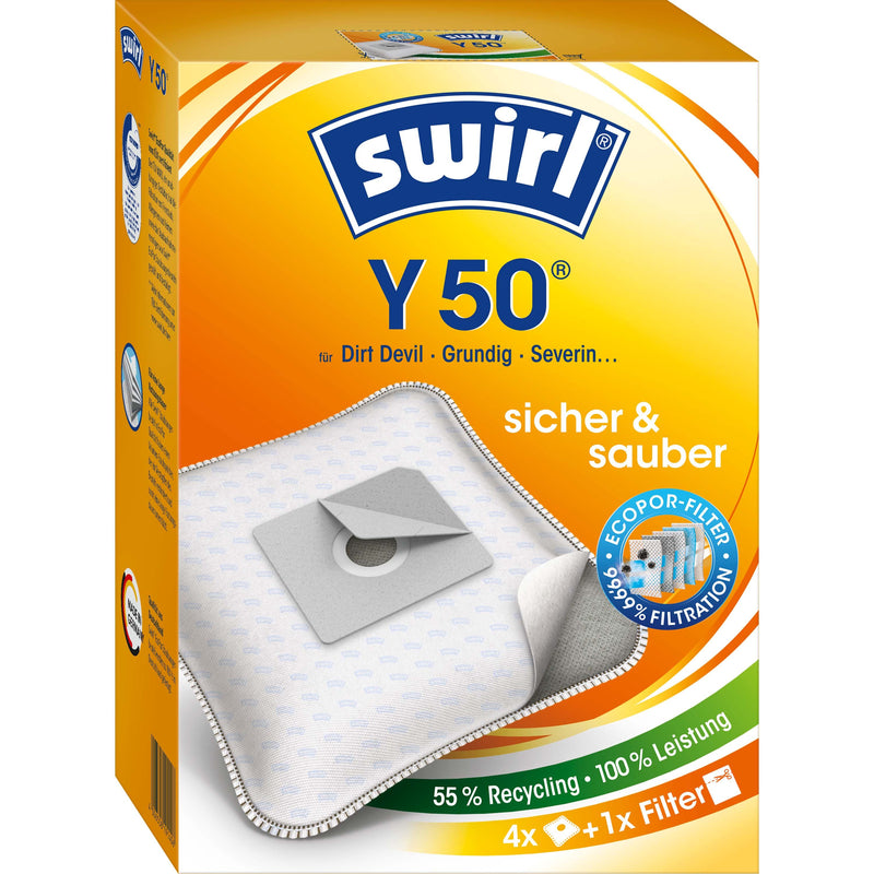 Swirl - Zubehör/Ersatzteile für Bodenpflege Staubbeutel Y 50 EcoPor VE4 für übrige Marken