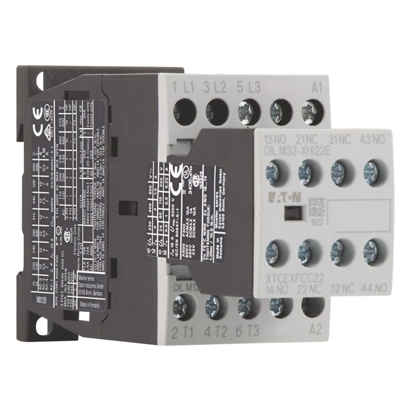 Eaton - Leistungsschütz zum Schalten von Wechselstrom Leistungsschütz DILM12-22(#106362 380/400V 5.5kW 2S2Ö