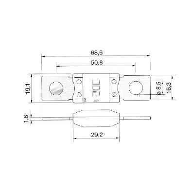 Scharnberger+Hasenbein - Flachsicherung KFZ-Flachsicherung 61617 125A 32V − 10 Stück