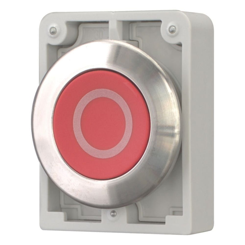 Eaton - Frontelement für Drucktaster Drucktaste RMQ-Titan M30I-FDR-R-X0 flach rastend rot
