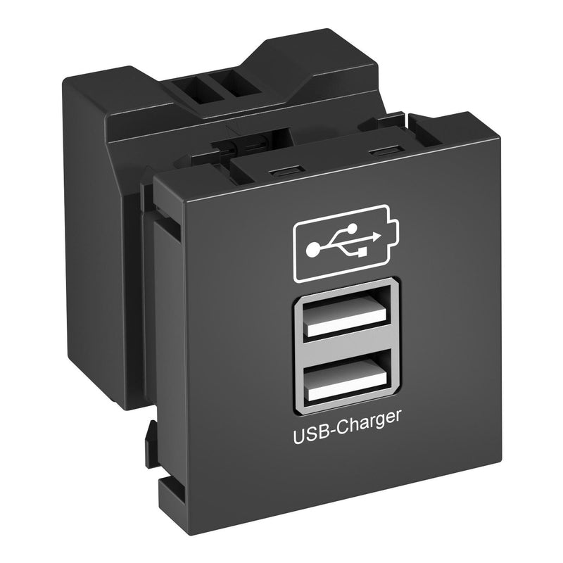 OBO Bettermann - USB-Spannungsversorgung USB Ladegerät MTG-2UC2.1 SWGR1 m. 2.1A Ladestrom