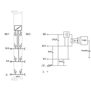 WAGO - Feldbus, Dez. Peripherie - Funktions-/Technologie-Modul 2 Pulsweitenausgänge 753-511 DC 24 V,0,1 A