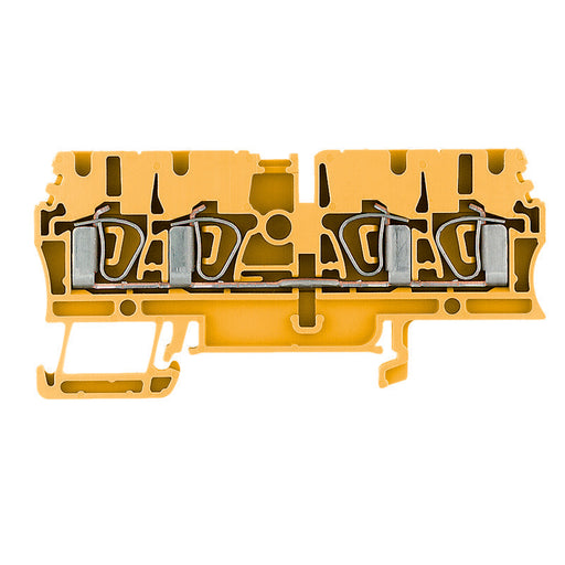 Weidmüller - Durchgangs-Reihenklemme Klemme ZDU 2.5/4AN GE Federanschl.,2.5mm² − 100 Stück