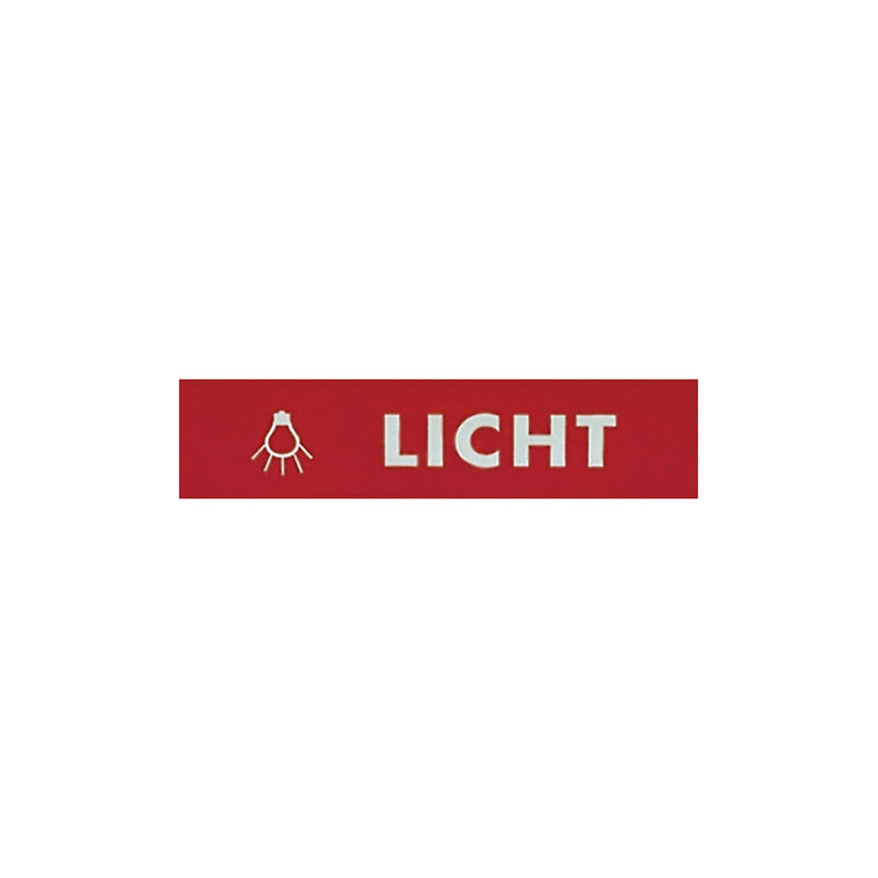 Grothe - Zubehör/Ersatzteile für Türkommunikation Lichtschild rot 51026 − 10 Stück