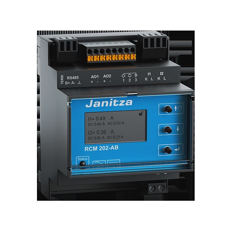 Janitza Electronic - Differenzstrom-Überwachungsgerät Überwachungsgerät RCM 202-AB Differenzstrom
