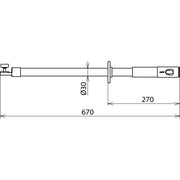 DEHN - Zubehör/Ersatzteile für Sicherheitsgeräte Isolierstange IS ZK STK 670 m. Zahn-u.Steckkupp