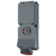Mennekes - CEE-Steckdose abschaltbar, abgesichert (IEC 60309) Wanddose DUO 7296 63A,5p,6h,400V,IP67