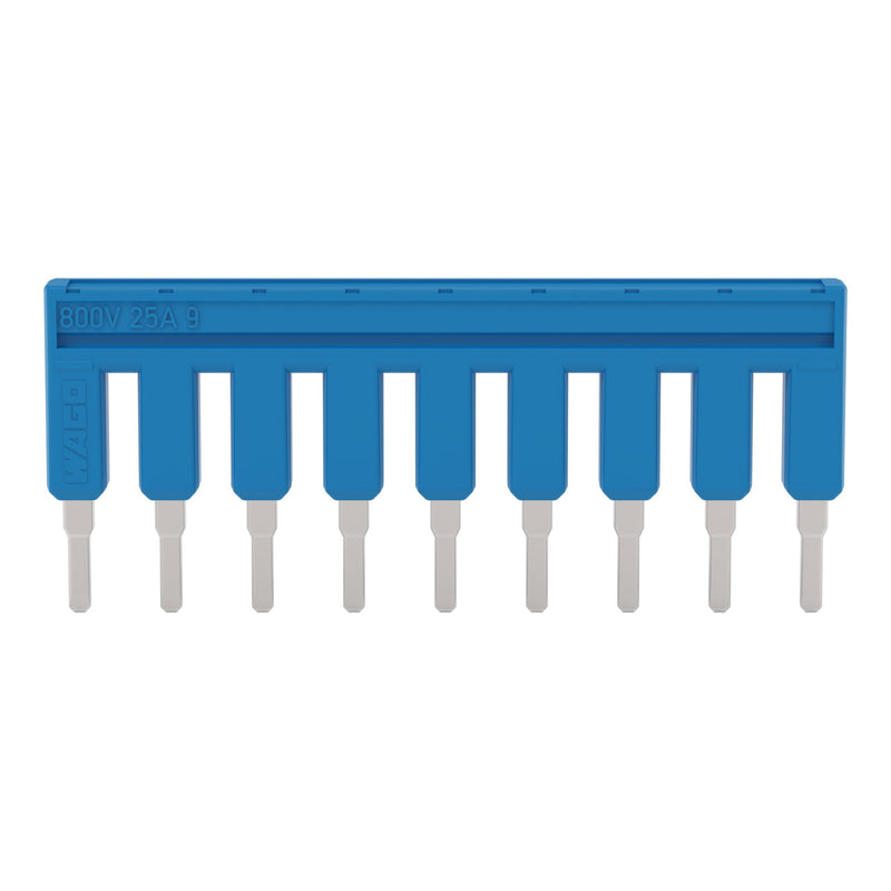 WAGO - Querverbinder/Brücker für Reihenklemme Kammbrücker 9-fach 2002-409/000-006 blau − 25 Stück