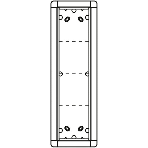 Ritto - Montageelement für Türstation Portier AP-Rahmen ws 1883470 4-fach, 133x423mm