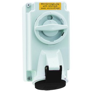 Bals Elektrotech - CEE-Steckdose abschaltbar, abgesichert (IEC 60309) Wandsteckdose abschaltbar 1616 verriegelt 16A 4p 5