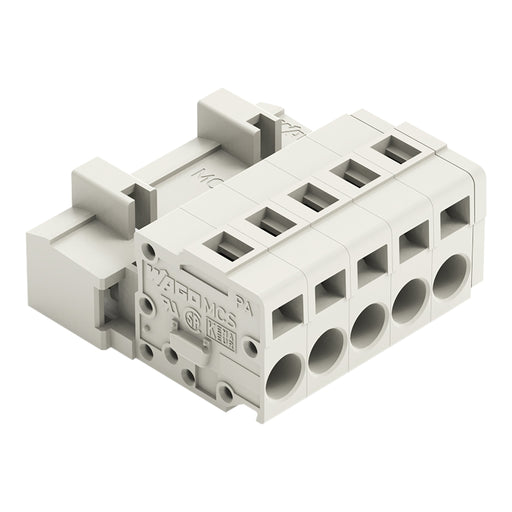 WAGO - Kabelsteckverbinder für Leiterplattensteckverbinder 1-Leiter-Stiftleiste 721-605 CAGECLAMP,2,5mm²,lgr − 50 Stück