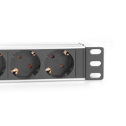 DIGITUS - Power distribution unit (PDU) Steckdosenleiste DN-95418 Aluminium, 254 mm