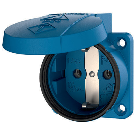 Mennekes - Schutzkontakt-Anbausteckdose Schuko-Anbau-Steckdose 11331 16A,2p+E,230V
