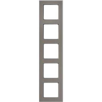 Peha - Abdeckrahmen Rahmen 5-fach D 20.675.242.702 Glaseffekt stein-alu