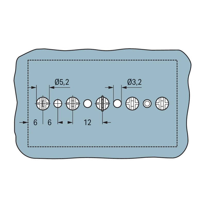 WAGO - Ein- und mehrpolige Klemmenleiste 4-Leiter-Geräteanschlussk. 862-525 ohne PE-Kontakt − 200 Stück