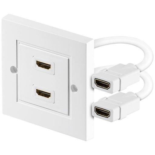 Goobay - Multifunktions-Anschlussdose HDMI-Wanddose 51723 2xBu/2xBu(TypA)