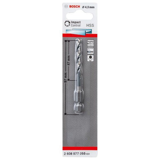 Bosch - Bohrer HSS Spiralbohrer mit 2608577055 Sechskantschaft 4,5