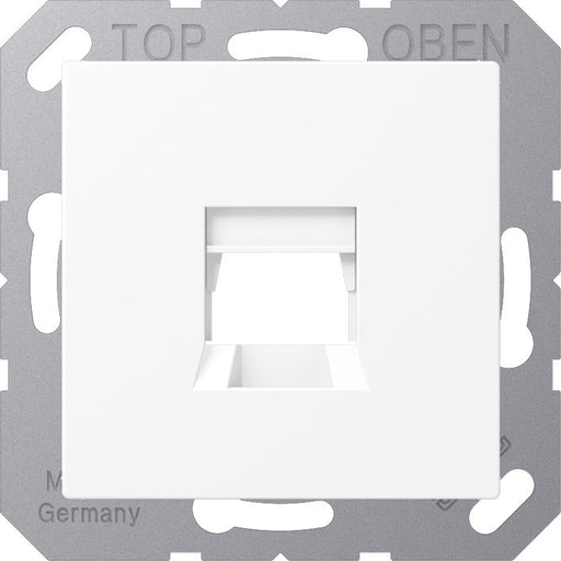 Jung - Einsatz/Abdeckung für Kommunikationstechnik Abdeckung 1-fach A 1569-15 WE WWM f.MJ WE TE-connect