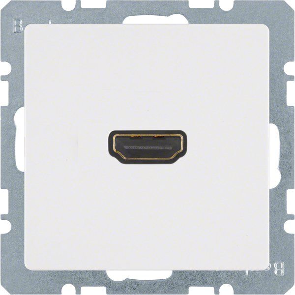 Berker - Einsatz/Abdeckung für Kommunikationstechnik Steckdose High Definition 3315426089 polarweiß samt