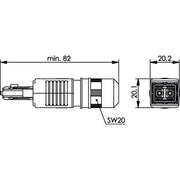 Telegärtner - LWL-Steckverbinder STX V4 2SC Steckerset 100007600 MM
