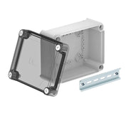 OBO Bettermann - Dose, Gehäuse für Montage auf der Wand/Decke Kabelabzweigkasten geschl. T 160 OE HD TR m. transp. Deckel