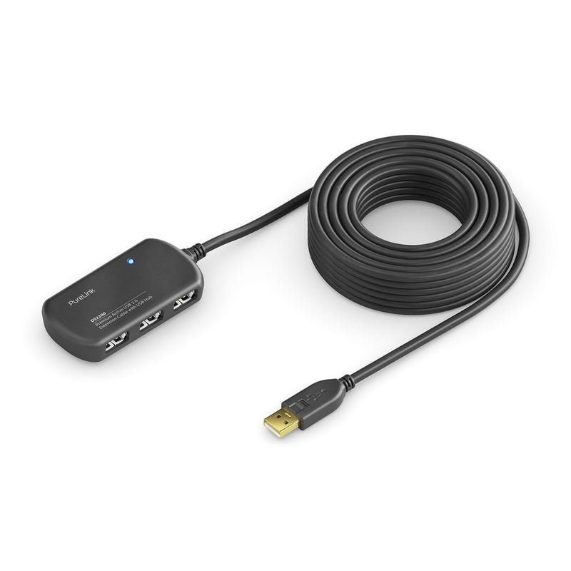 PureLink - PC-Kabel Aktiv Verlängerung 6m DS2200-060 USB 2.0,m.Hub